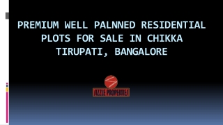 Premium gated community plots for sale in Bangalore