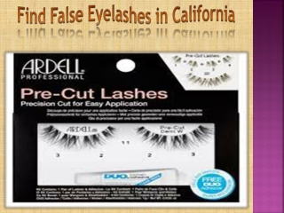Find False Eyelashes in California
