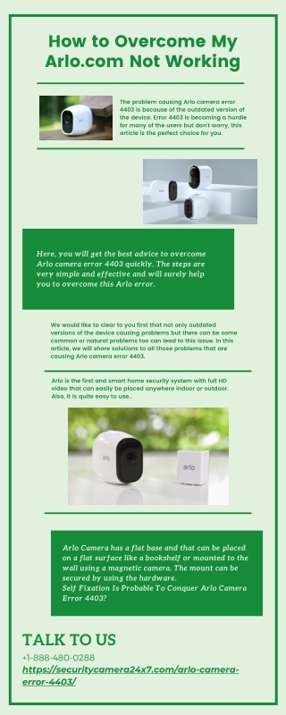 How to Overcome Arlo camera error 4403 Not Working