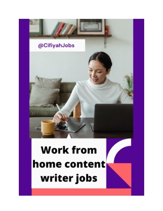 Work from home content writer jobs for fresher
