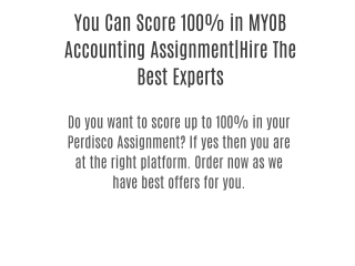We Can Do All type of Perdisc-MYOB Practice SetsMyPerdiscoHelp