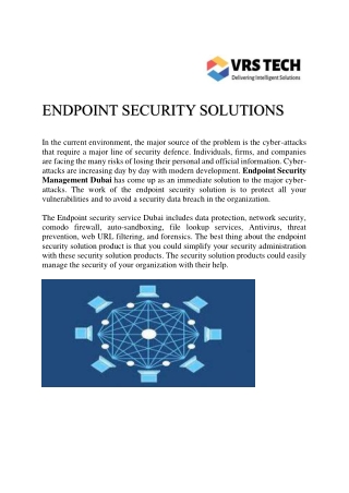 Endpoint Security and Protection Dubai