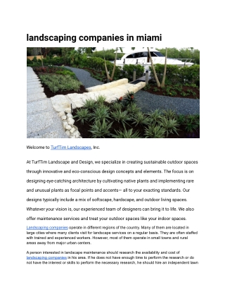 landscaping companies in miami