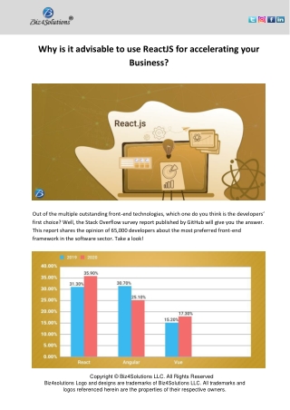 Why is it advisable to use ReactJS for accelerating your Business?