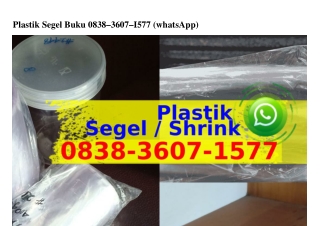 Plastik Segel Buku ౦8ᣮ8.ᣮ6౦ᜪ.I5ᜪᜪ[WA]