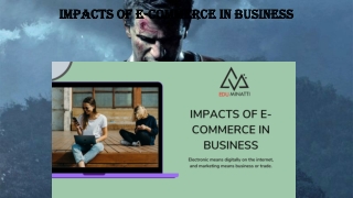 Impacts Of E-Commerce In Business