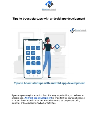 Tips to boost startups with android app development