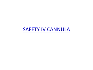 Contact us for Safety IV Cannula.