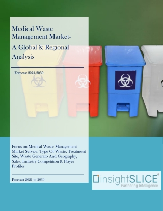 Medical Waste Management Market Size, Share, Sales, Analysis, Forecast By 2021-2030