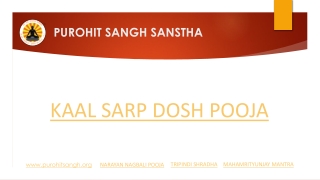 Kaal Sarp Dosh Pooja in Trimbakeshwar
