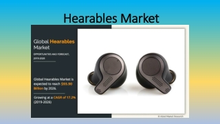 Hearables Market: Global Opportunity Analysis and Industry Forecast, 2019–2026