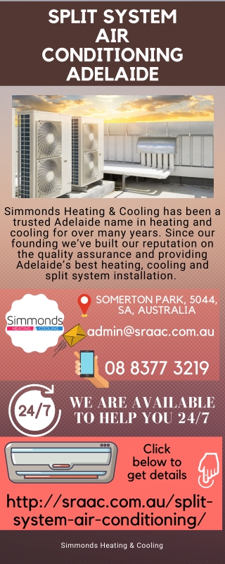 Split System Air Conditioning Adelaide