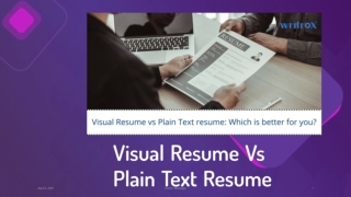 Visual Resume vs Plain Text resume: Which is better for you? [Complete Guide]