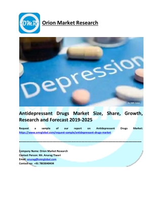 Antidepressant Drugs Market Research and Forecast 2019-2025
