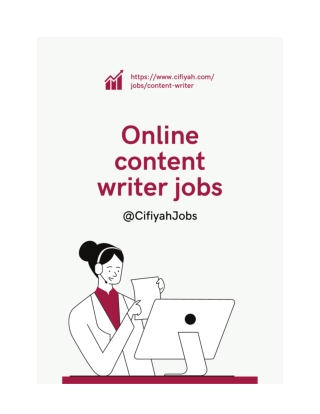 Online content writer jobs for fresher