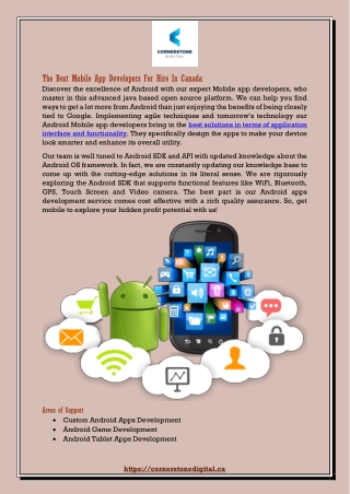 The Best Mobile App Developers For Hire In Canada