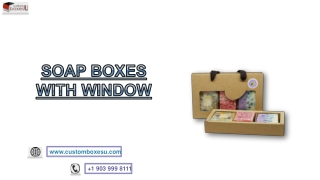Soap Boxes with window and printed logo design