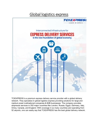 Global logistics express