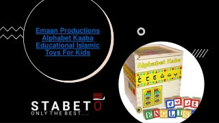 Emaan Productions Alphabet Kaaba Educational Islamic Toys For Kids