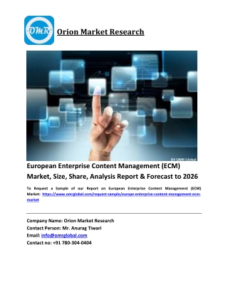 European Enterprise Content Management (ECM) Market Trends, Size, Competitive Analysis and Forecast 2020-2026