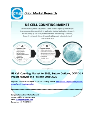 US Cell Counting Market Share 2020: Trends, Key Players, Industry Analysis and Report 2020-2026