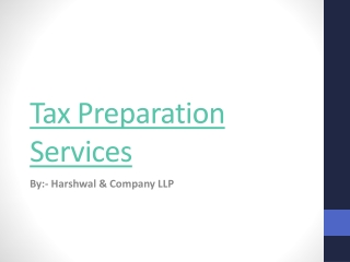 Tax preparation & Tax Return Services in USA – HCLLP