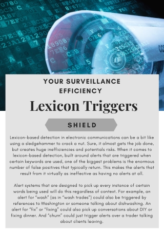 Your Surveillance Efficiency - Lexicon Triggers