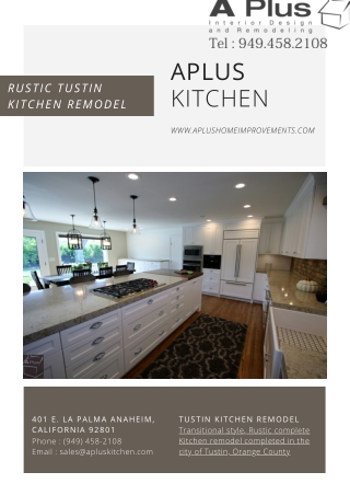 Rustic Tustin Kitchen Remodel