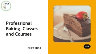 Professional Baking Classes and Courses