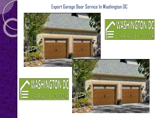 Export Garage Door Service In Washington DC