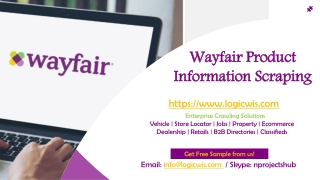 Wayfair Product Information Scraping