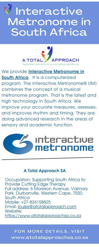 Interactive Metronome in South Africa