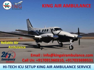 Medical Setup Air Ambulance in Mumbai and Bangalore-King Air Ambulance