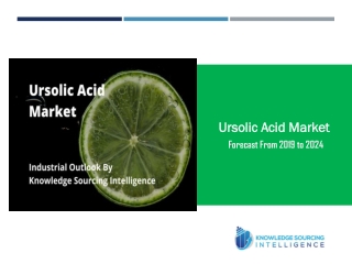 Industrial Outlook of Ursolic Acid Market