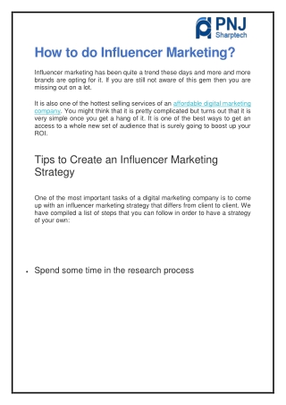 How to do Influencer Marketing?