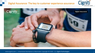 Digital Assurance: The key to customer experience assurance