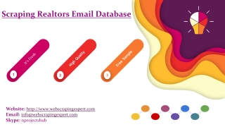 Scraping Realtors Email Database