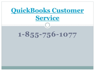 QuickBooks Customer Service 1-855-756-1077: Get immediate technical guidance from experts