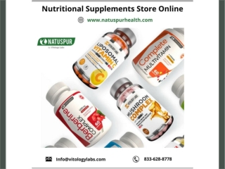 Nutritional Supplements Store Online - Natuspur Health
