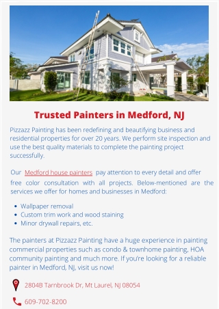 Trusted Painters in Medford, NJ