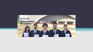 What are the Career Options for a Law Aspirant