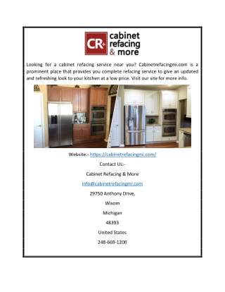 Cabinet Refacing Near Me | Cabinetrefacingmi.com