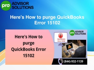 Troubleshoot QuickBooks payroll error 15102 Like a Professional