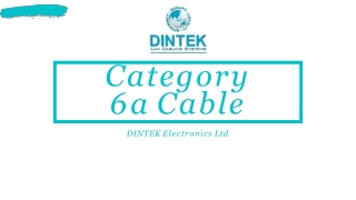 Category 6a Cable – DINTEK Electronic Ltd