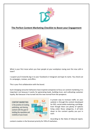 The Perfect Content Marketing Checklist to Boost your Engagement