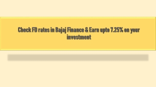 Bajaj finserv fd rates