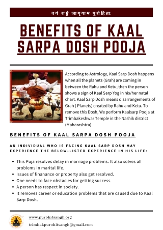 KAAL SARP DOSH POOJA