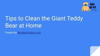 Tips to Clean the Giant Teddy Bear at Home