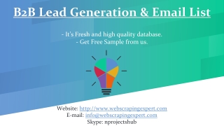 B2B Lead Generation & Email List