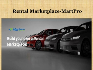 Rental Marketplace-MartPro